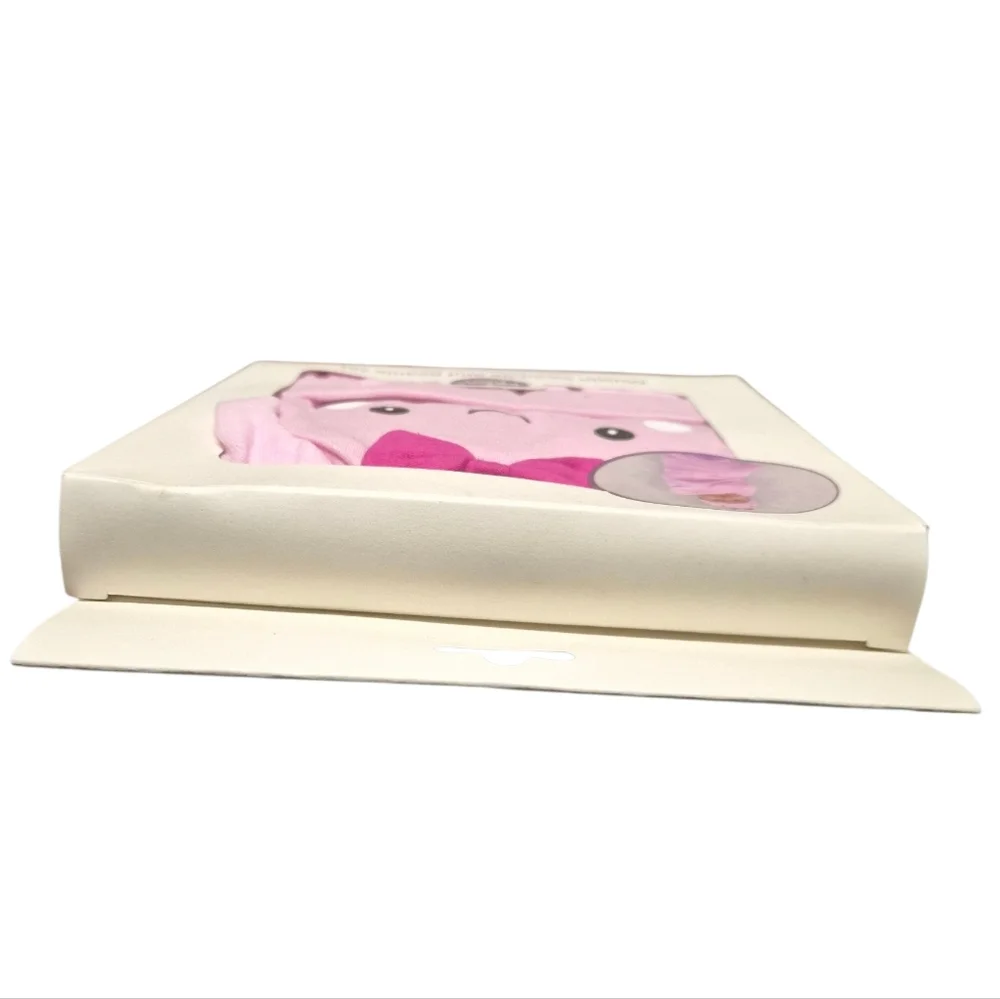 Muslin Swaddle & Beanie Set -Pink- Parents Choice -100 Cotton -40inx40in-